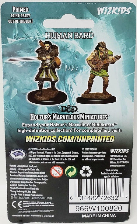 D&D Nolzur's Marvelous Unpainted Miniatures: Wave 4: Human Male Bard - WiredVillage Games - WizKids