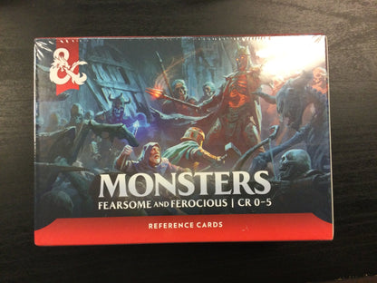 Dnd Rpg Reference Cards Monsters Fearsome And Ferocious - RPG