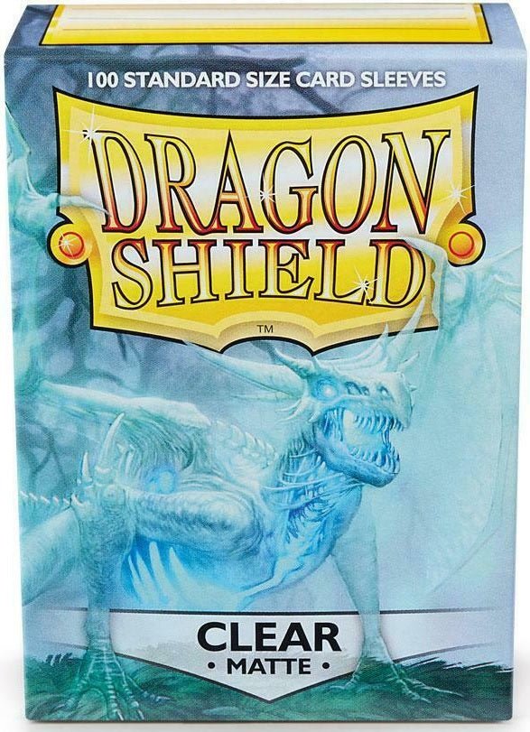 Dragon Shield Card Sleeves Matte Clear - 100 Count - WiredVillage GamesDragon Shield