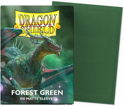 Dragon Shield Sleeves – Dragon Shield Matte: Forest Green 100 CT - WiredVillage Games - Dragon Shield WiredVillage Games