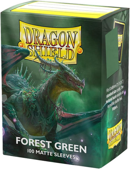 Dragon Shield Sleeves – Dragon Shield Matte: Forest Green 100 CT - WiredVillage Games - Dragon Shield WiredVillage Games
