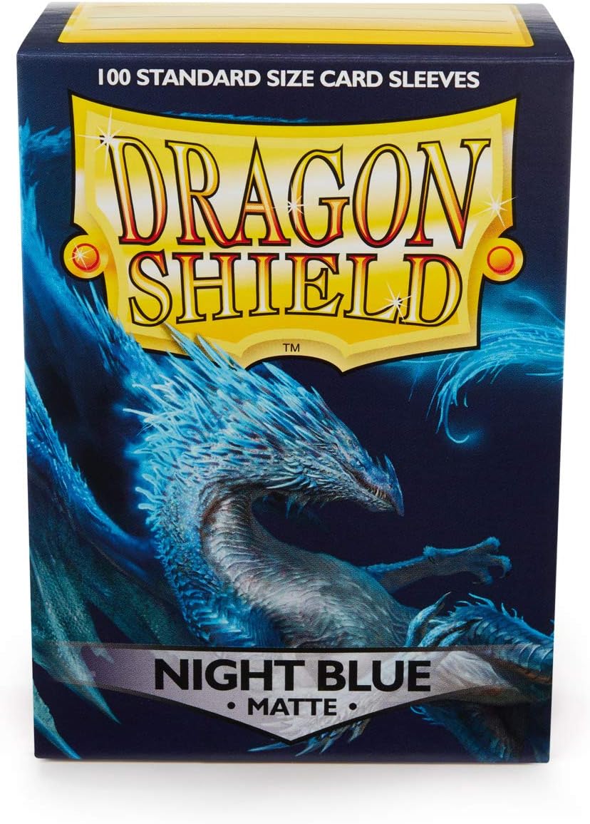 Dragon Shield Standard Size Sleeves – Matte Night Blue 100 - WiredVillage GamesDragon Shield