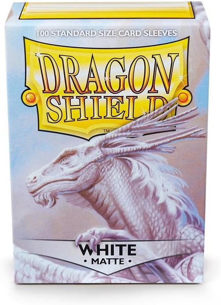 Dragon Shield - White Matte - 100 Pack - WiredVillage Games - Dragon Shield