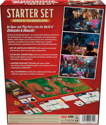 Dungeons & Dragons Starter Set Hero’s Of the Borderlands - WiredVillage Games - Wizards of the Coast