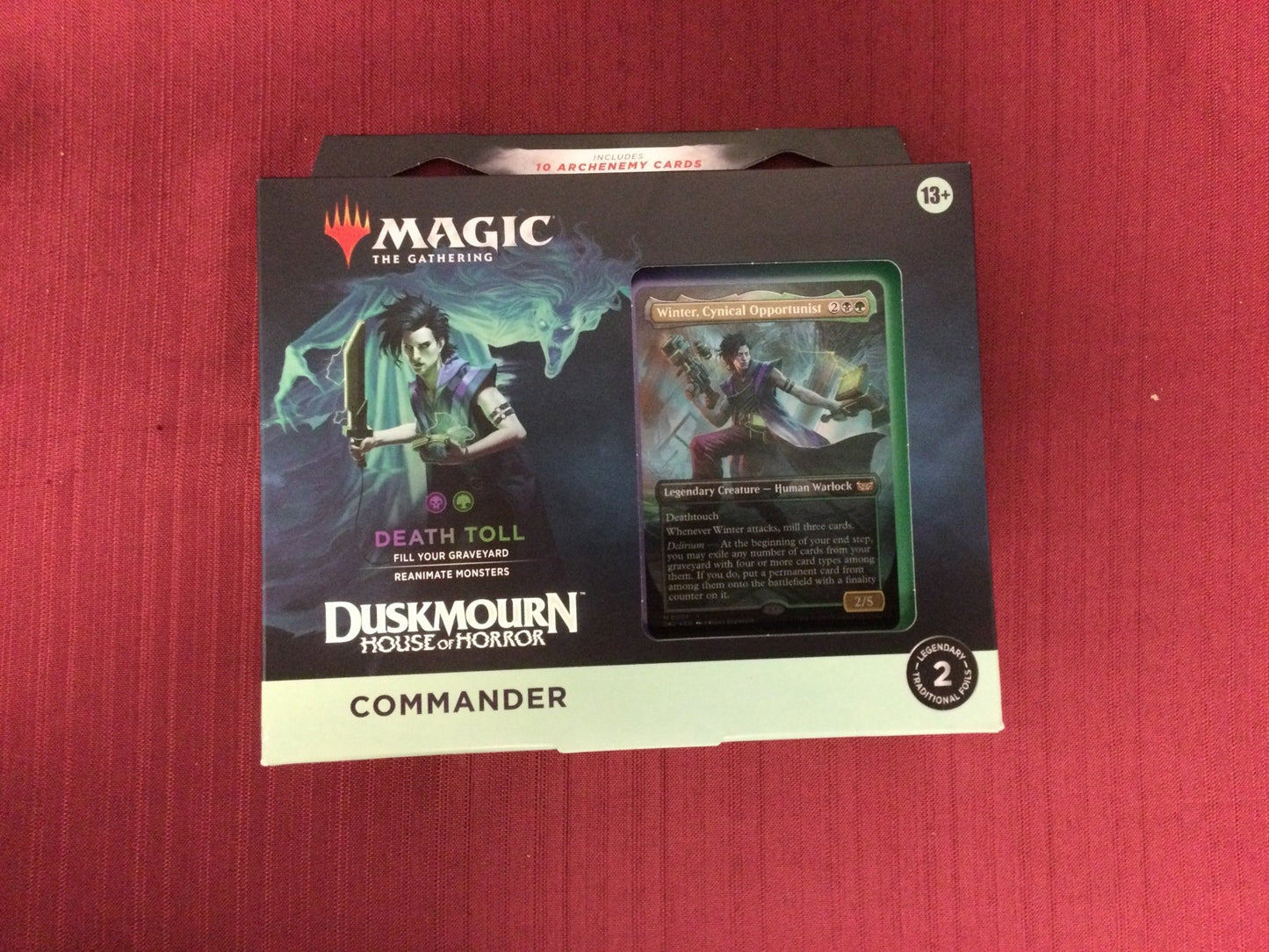 Magic: The Gathering Duskmourn: House of Horror Commander Deck - Death Toll - WiredVillage Games - Wizards of the Coast WiredVillage Games