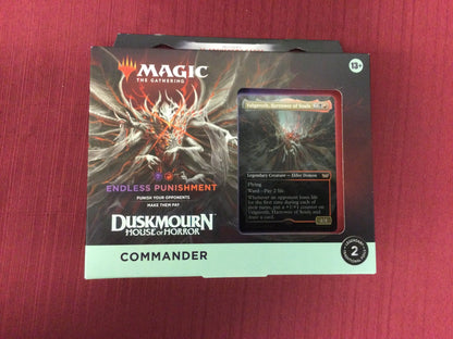 Magic the Gathering Duskmourn House of Horror Commander Deck Endless Punishment - WiredVillage Games - Wizards of the Coast