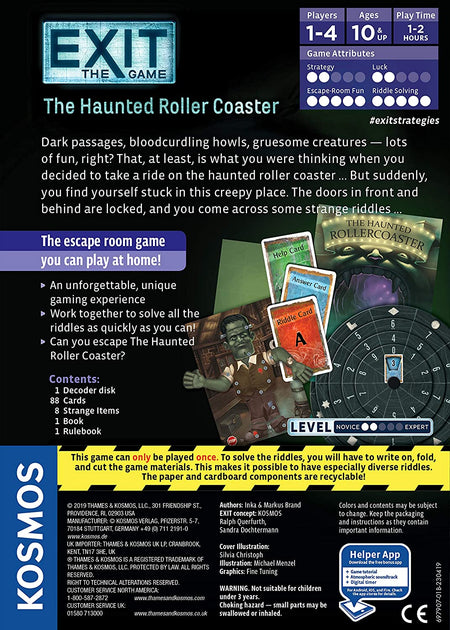 Exit: The Haunted Roller Coaster - WiredVillage Games - Thames & Kosmos
