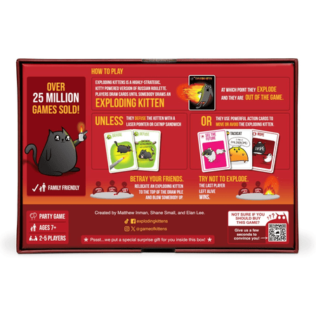 Exploding Kittens Board Game - WiredVillage Games - Exploding Kittens