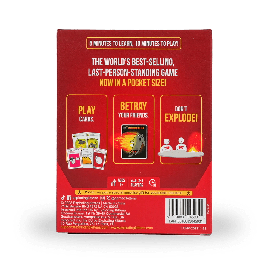 Exploding Kittens: Grab & Game - WiredVillage Games - Exploding Kittens