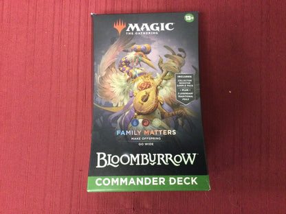 Magic the Gathering Bloomburrow Family Matters Commander Decks - WiredVillage Games - Wizards of the Coast