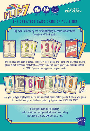 Flip 7 Card Game - WiredVillage Games - USAOPOLY