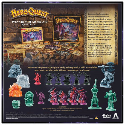 Hero Quest Wizards Of Morcar - WiredVillage Games - Avalon Hill WiredVillage Games