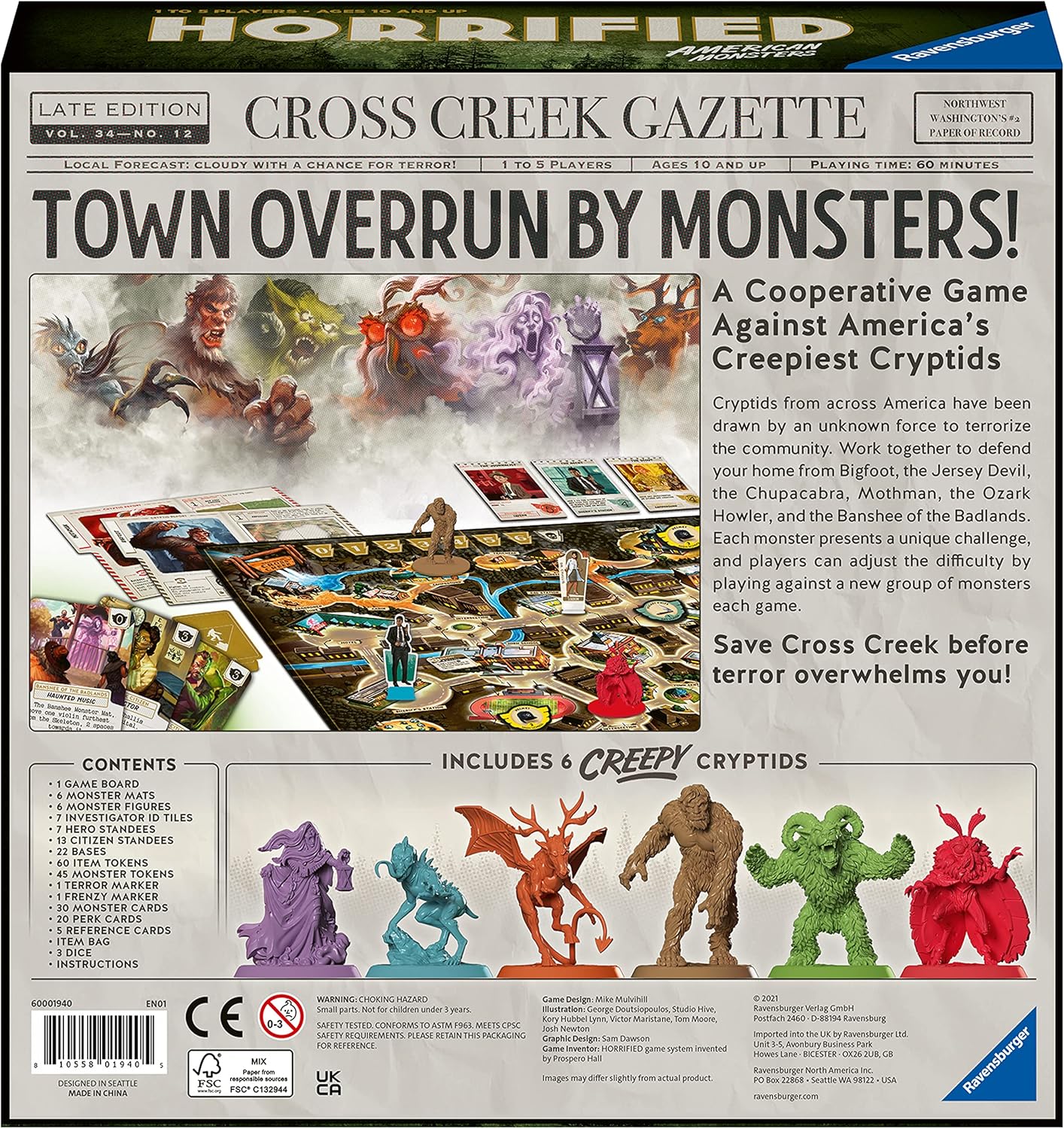 Horrified: American Monsters - WiredVillage Games - Wiredvillage Games