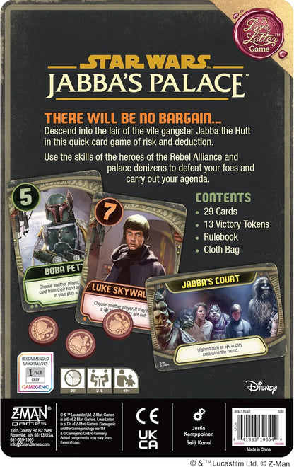 JABBA'S PALACE - A LOVE LETTER GAME - WiredVillage GamesZ - Man Games