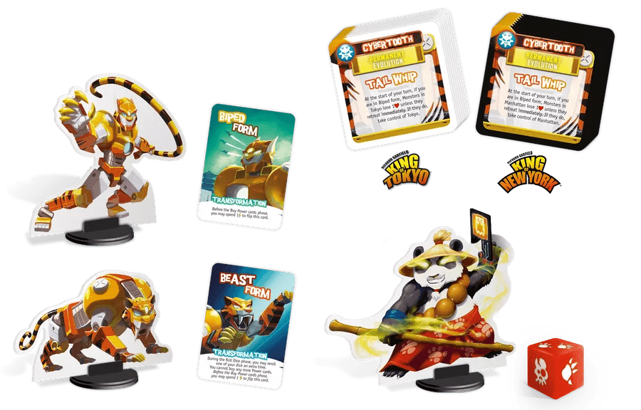 King of Tokyo New York Cybertooth Monster Pack - WiredVillage Games - Iello