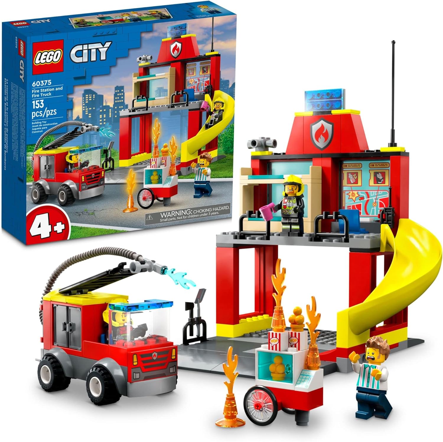 LEGO City 60375 - Fire Station and Fire Engine - WiredVillage Games - LEGO