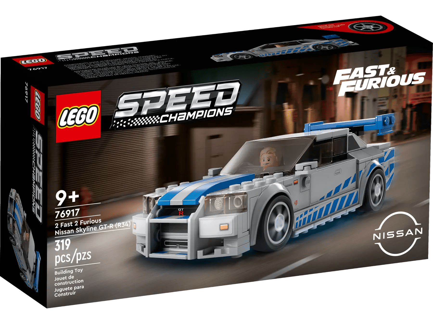 LEGO 76917 - 2 Fast 2 Furious Nissan Skyline GT - R (R34) - WiredVillage GamesLEGO