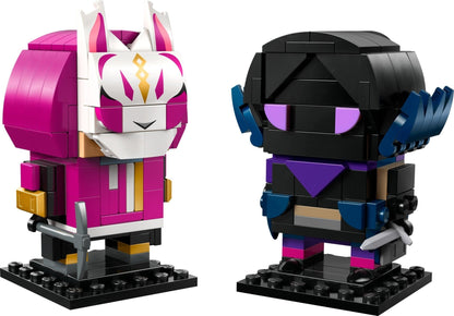 Lego Fortnite Brick Headz Drift and Raven -