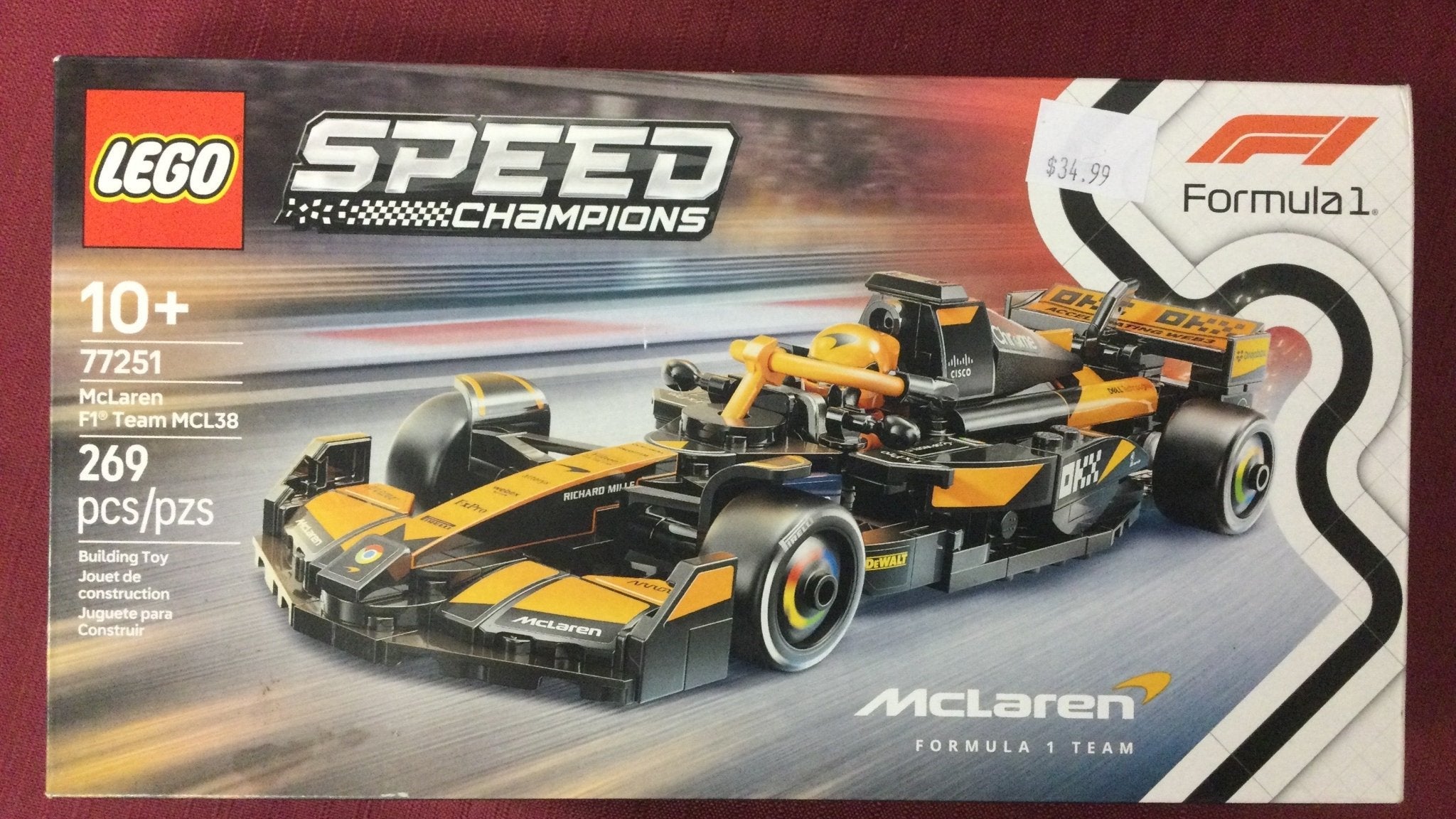 Lego Mclaren F1 Team MCL38 - WiredVillage Games - WiredVillage Games