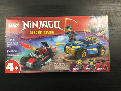 Lego NINJAGO 71840 Rougue Vs Drix Race Car Duel -