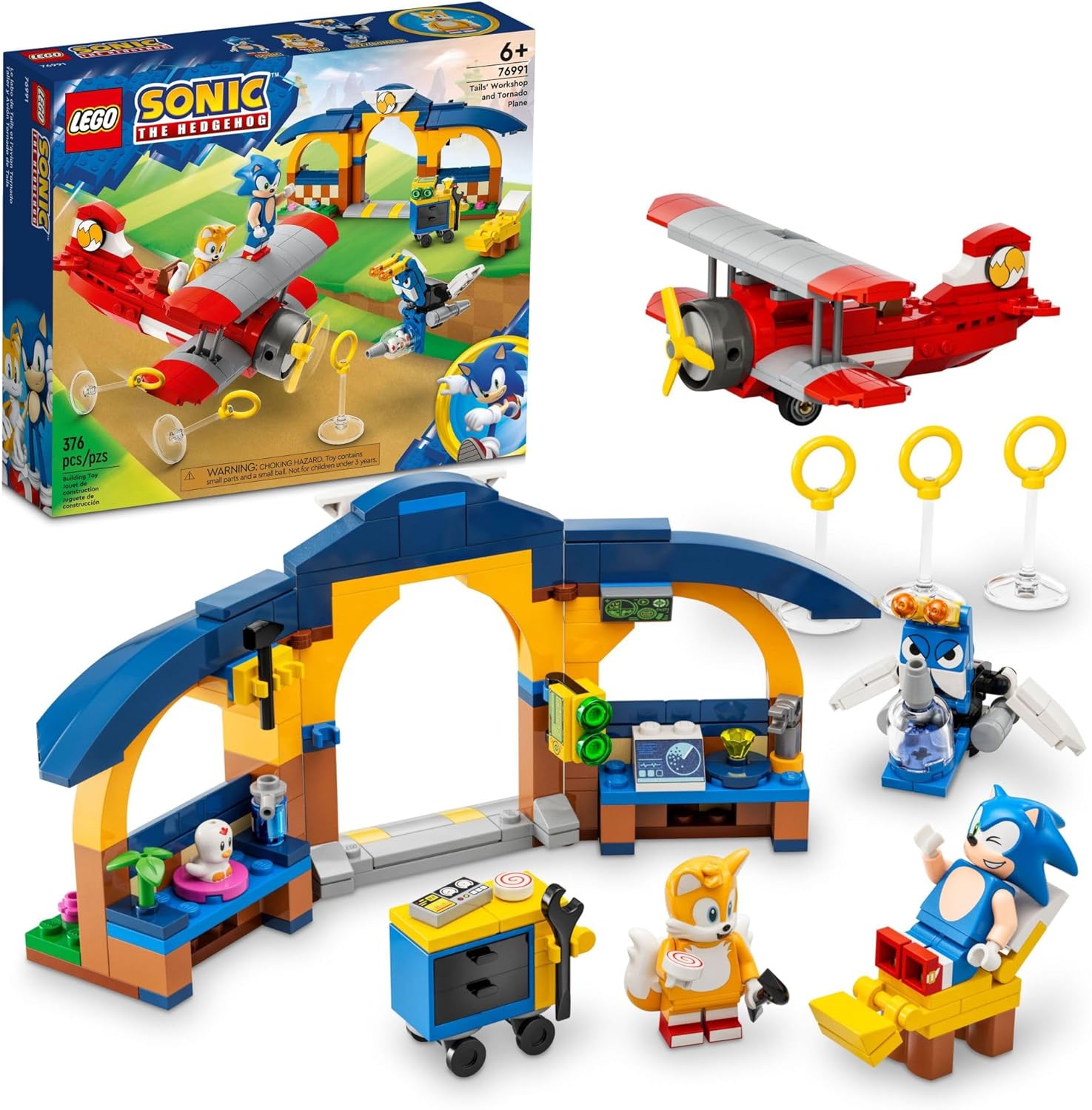LEGO Sonic The Hedgehog Tails’ Workshop and Tornado Plane 76991 - WiredVillage Games - WiredVillage Games