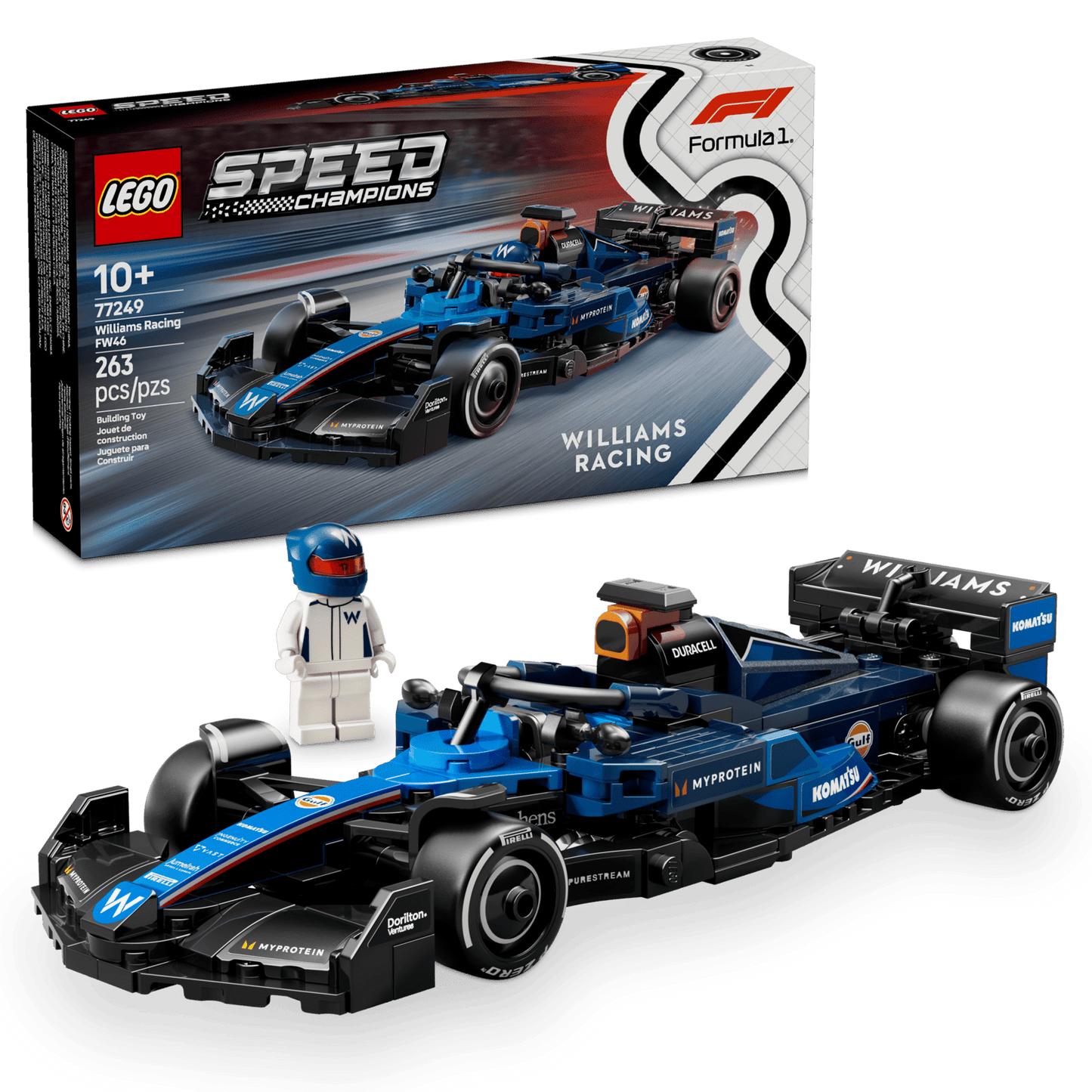 LEGO Speed Champions Williams Racing FW46 Formula 1 Car 77249 - LEGO