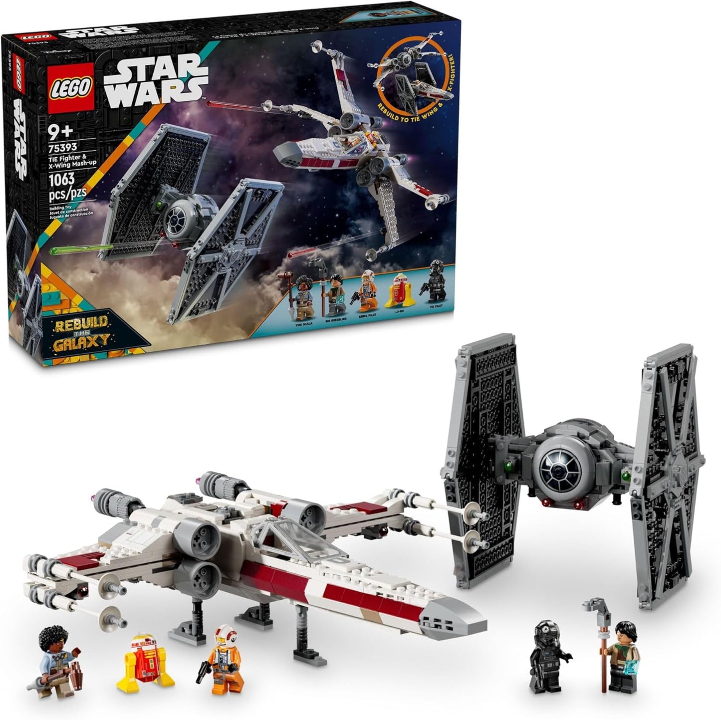 LEGO Star Wars TIE Fighter & X - Wing Mash - Up – 75393 - WiredVillage Games - LEGO
