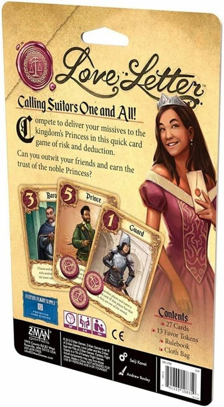Love Letter Card Game - WiredVillage Games - Z - Man Games