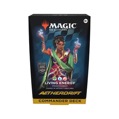 Magic the Gathering Aetherdrift Living Energy Commander Deck - WiredVillage Games - Wizards of the Coast