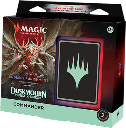 Magic the Gathering Duskmourn House of Horror Commander Deck Endless Punishment - WiredVillage Games - Wizards of the Coast