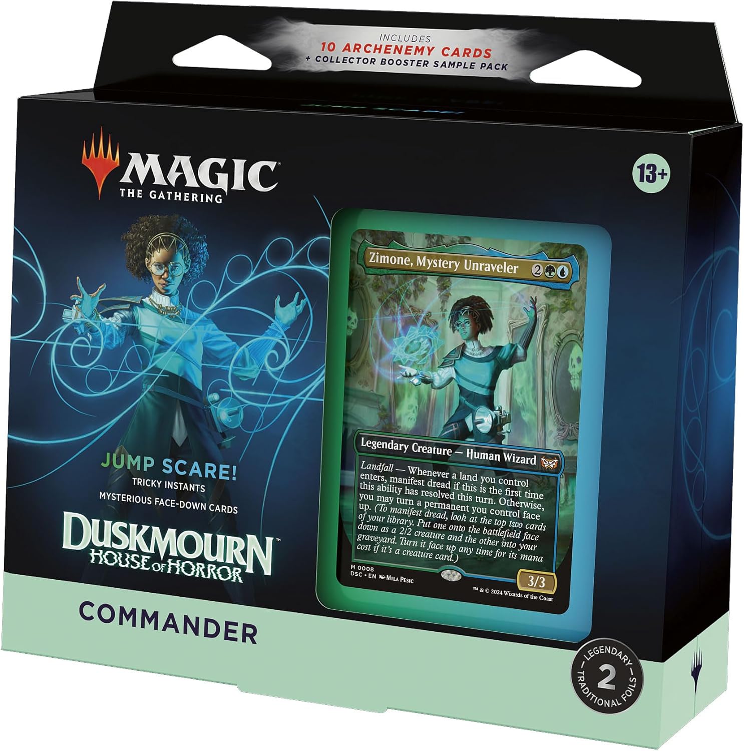 Magic: The Gathering Duskmourn: House of Horror Commander Deck - Jump Scare! - WiredVillage Games - Wizards of the Coast