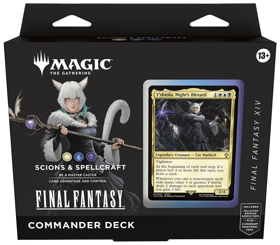 Magic the Gathering Final Fantasy Scions and Spellcraft Commander Deck - WiredVillage Games - Wizards of the Coast