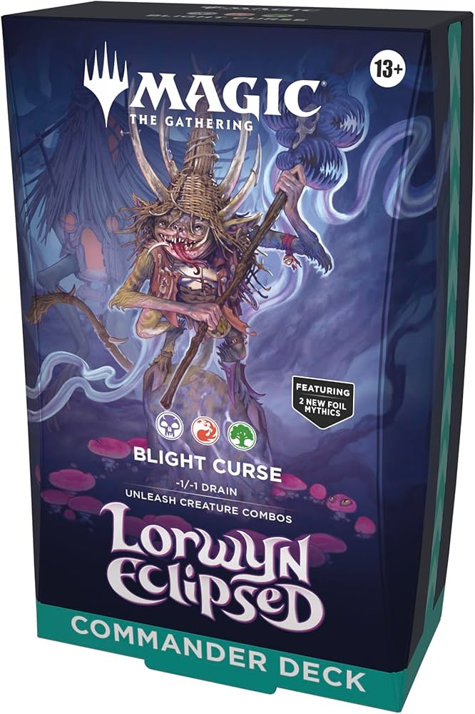 Magic the Gathering Lorwyn Eclipsed Blight Curse Commander Deck - WiredVillage Games - Wizards of the Coast