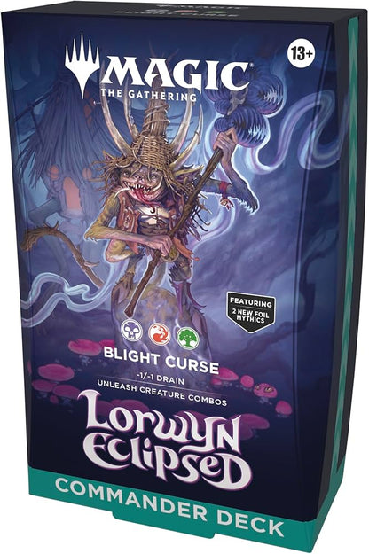 Magic the Gathering Lorwyn Eclipsed Blight Curse Commander Deck - WiredVillage Games - Wizards of the Coast