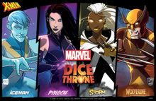 Marvel Dice throne Iceman,Psylocke,Storm,Wolverine - WiredVillage Games - The Op WiredVillage Games