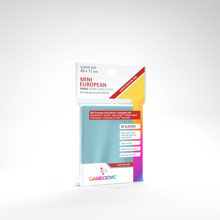 Mini European Card Sleeves - WiredVillage Games - Gamegenic