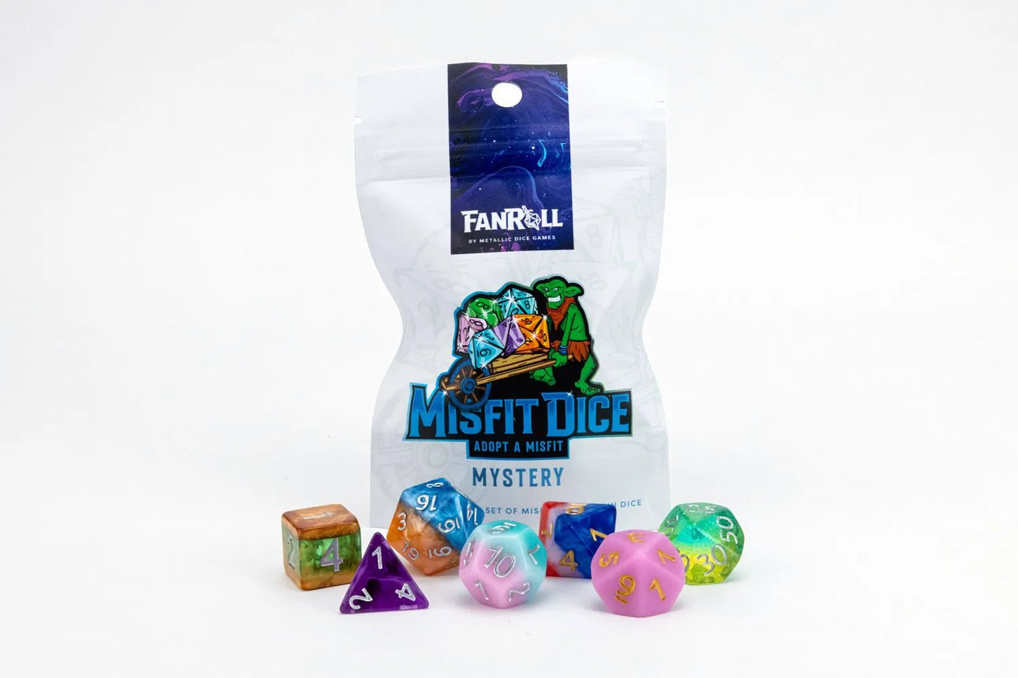Misfit Dice - WiredVillage Games - Metalic dice games