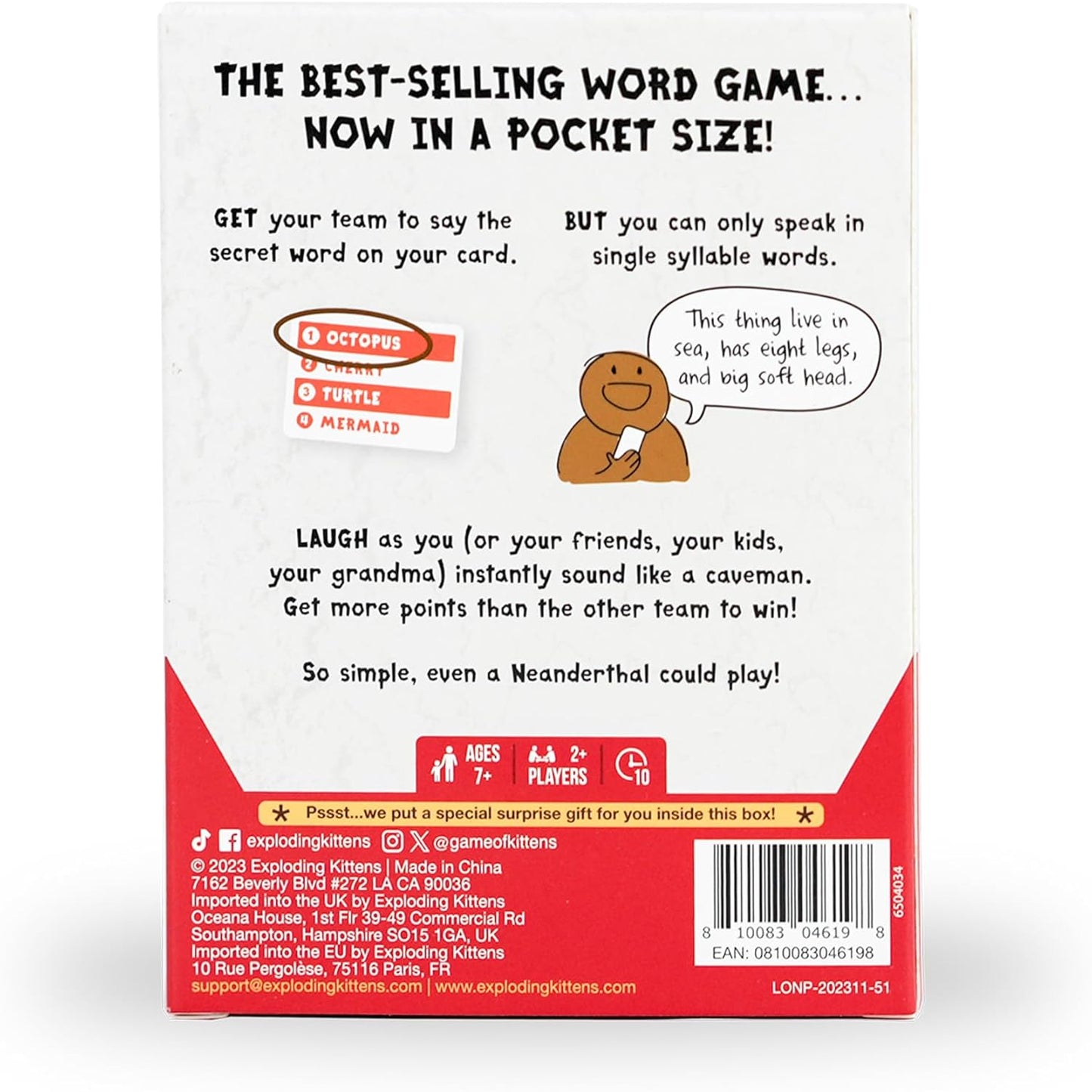 Poetry for Neanderthals: Grab & Game - WiredVillage Games - Exploding Kittens