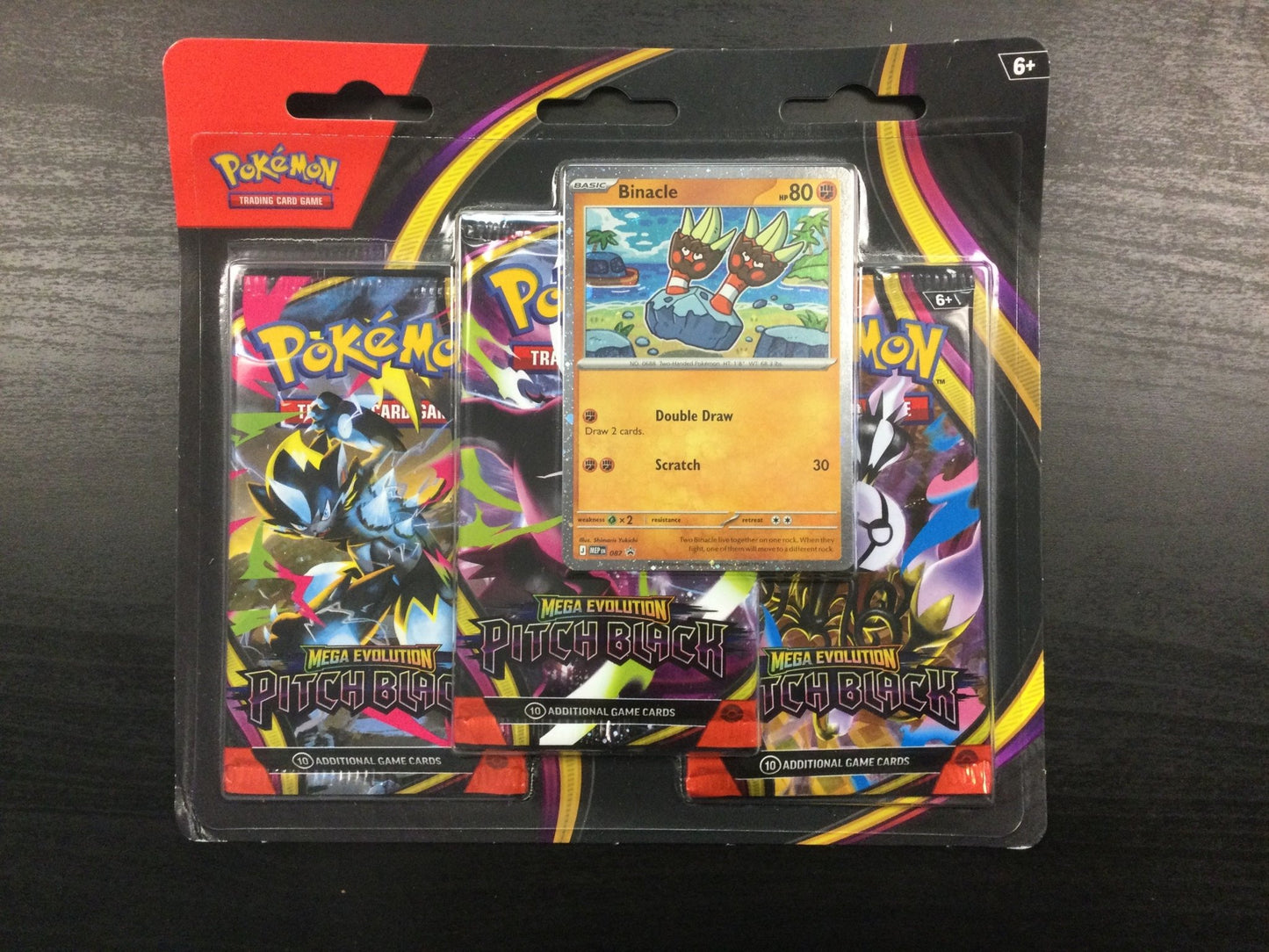 Pokémon Mega Evolution Pitch Black 3-Pack Blister -