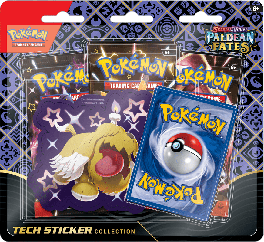 Pokemon Scarlet and Violet 4.5 Paldean Fates Tech Sticker Collection Blister Pack - WiredVillage GamesWiredvillage Games