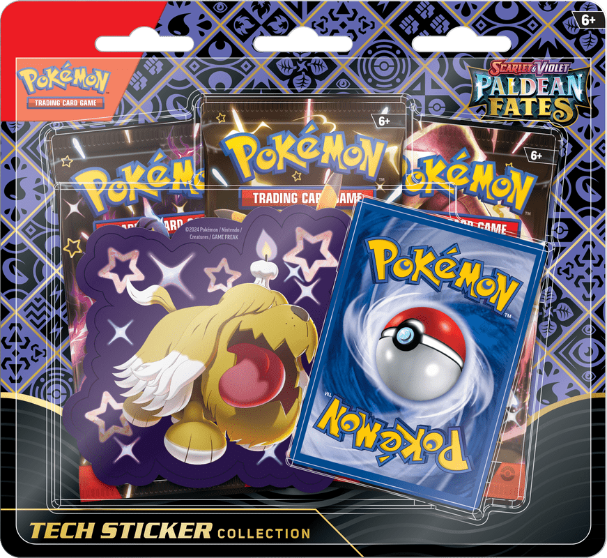 Pokemon Scarlet and Violet 4.5 Paldean Fates Tech Sticker Collection Blister Pack - WiredVillage Games - The Pokémon Company