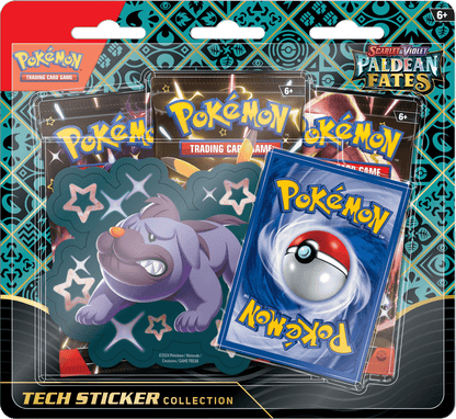 Pokemon Scarlet and Violet 4.5 Paldean Fates Tech Sticker Collection Blister Pack - WiredVillage GamesWiredvillage Games