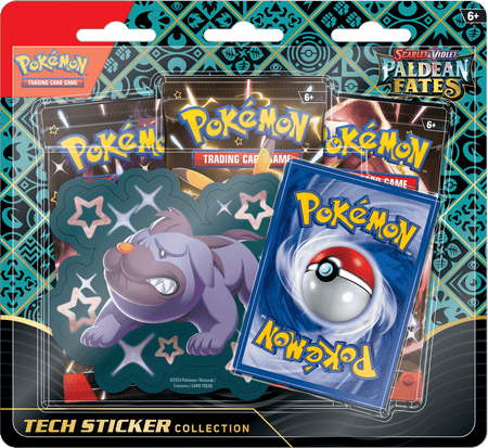 Pokemon Scarlet and Violet 4.5 Paldean Fates Tech Sticker Collection Blister Pack - WiredVillage Games - The Pokémon Company