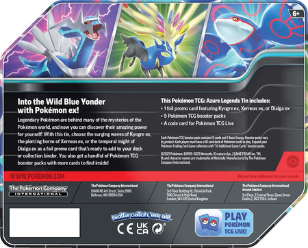 Pokemon TCG: Azure Legends Tin - WiredVillage Games - The Pokémon Company