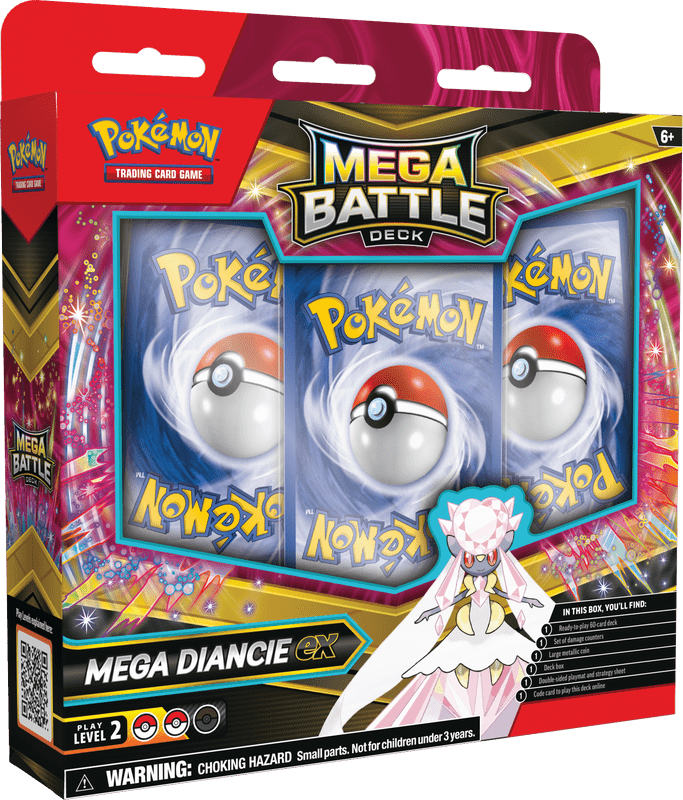 Pokémon TCG: Mega Battle Deck— Mega Diancie ex - WiredVillage Games - The Pokémon Company