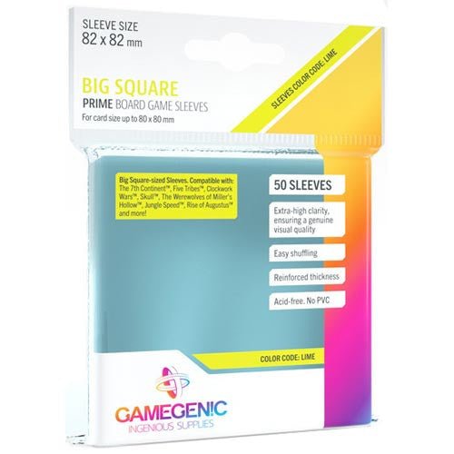 Prime Sleeves: Big Square - WiredVillage GamesGamegenic