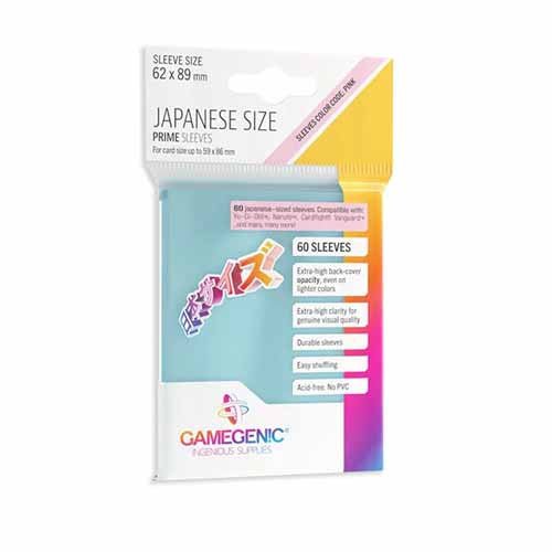 Prime Sleeves: Japanese Sized - Clear - WiredVillage GamesGamegenic