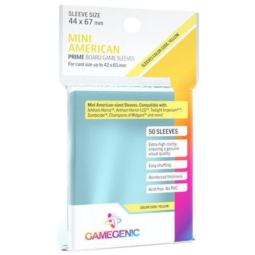 Prime Sleeves: Mini American - WiredVillage GamesGamegenic