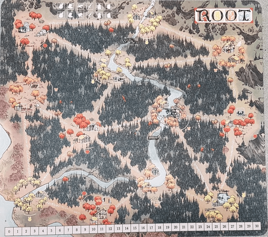 ROOT PLAYMAT FALL/WINTER - WiredVillage Games - Leder Games