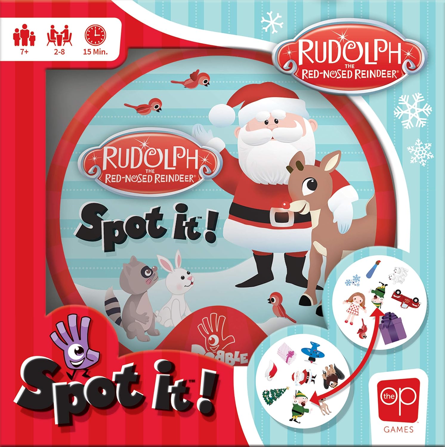 Spot It: Rudolph the Red - Nosed Reindeer - WiredVillage Games - Wiredvillage Games